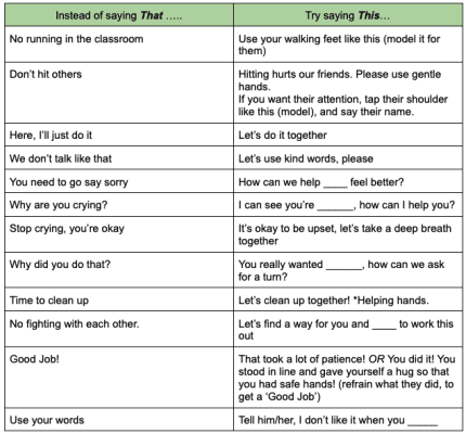 Positive Conscious Discipline Interaction 